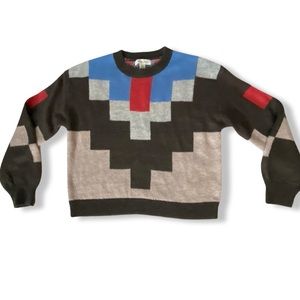 Treasure & Bond Sweater, Color Block / Geo Print